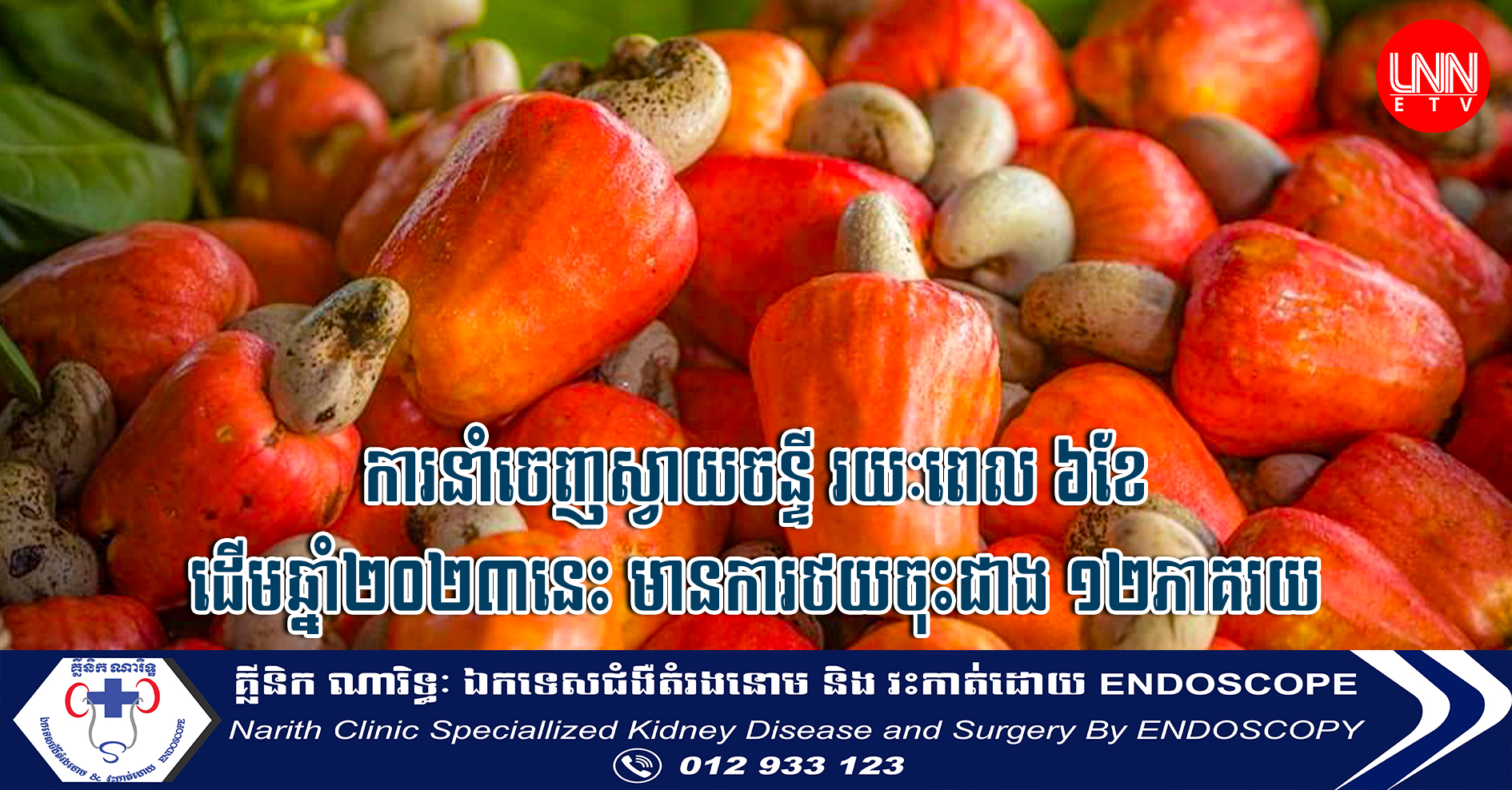 ​​​រយៈ​ពេ​ល​ ៦​​ខែ​ ​ដើ​ម​ឆ្នាំ​២​០២​៣នេះ ការ​នាំ​ចេ​ញ​ស្វា​យ​ចន្ទី មាន​កា​រ​ថយ​ចុះ​ជាង​ ​១​២​ភាគ​រ​យ​