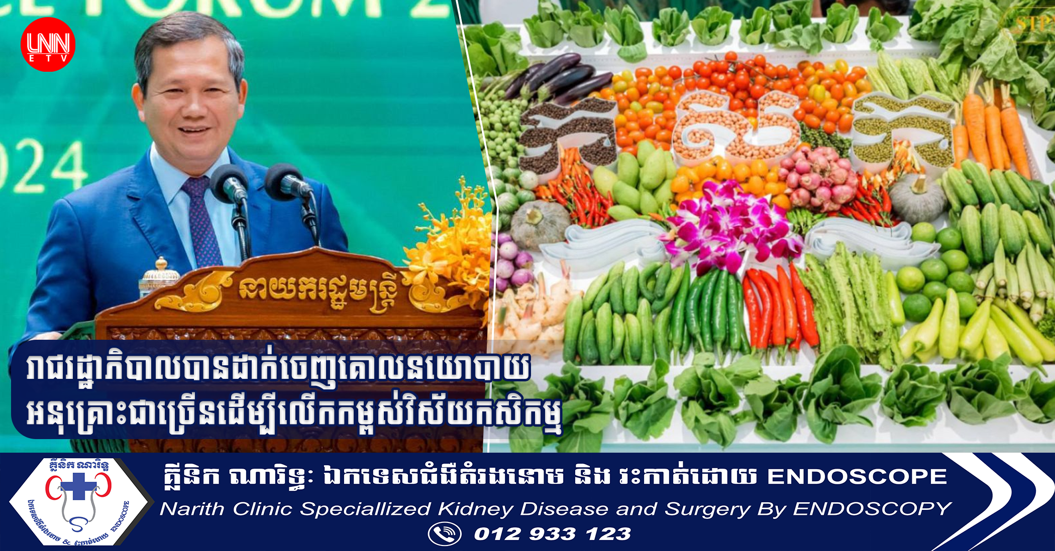 រាជរដ្ឋាភិបាលបានដាក់ចេញគោលនយោបាយអនុគ្រោះជាច្រើនដើម្បីលើកកម្ពស់វិស័យកសិកម្ម